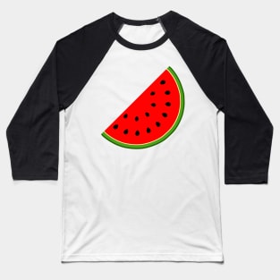 Half Slice of Watermelon Baseball T-Shirt